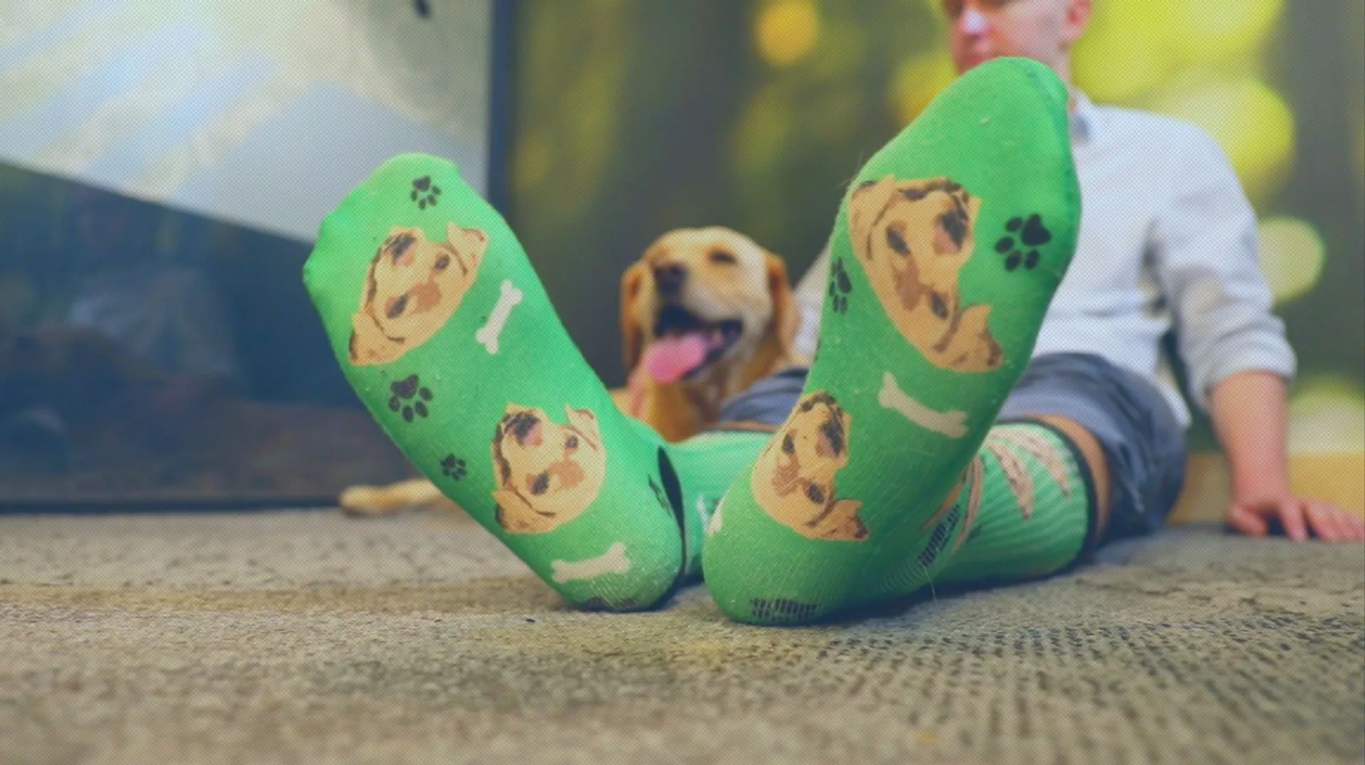 personalized animal face socks