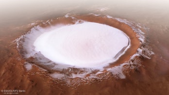 The Korolev crater.