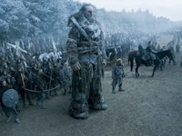 A scene before a battle in the 'Game of Thrones' series