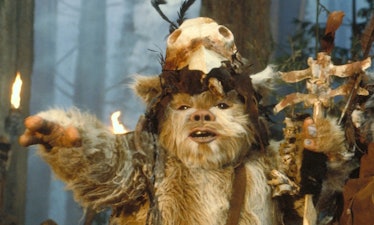 "Don't talk to me unless I've had my morning cup of caf!" — This Ewok, probably. 