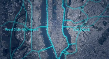 Manhattan West Side Highway FDR highway street roads Loop NYC Edg architecture plan