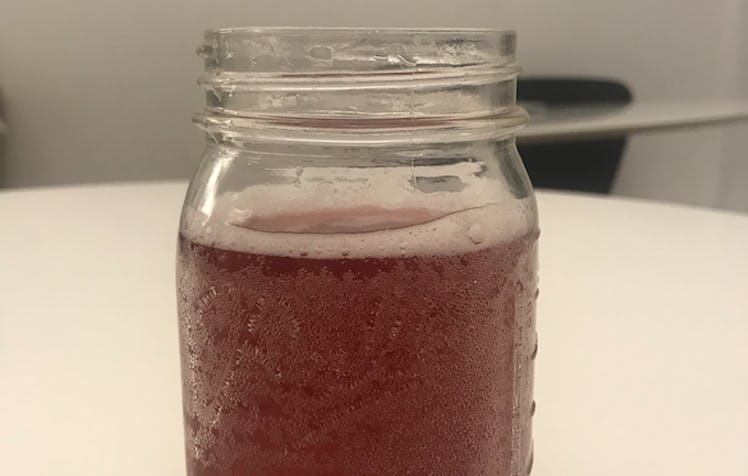 Recess seltzer in a mason jar with vodka.