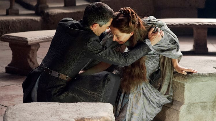 Petyr Baelish manipulates his short-term wife, Lyssa Arryn, in 'Game of Thrones'