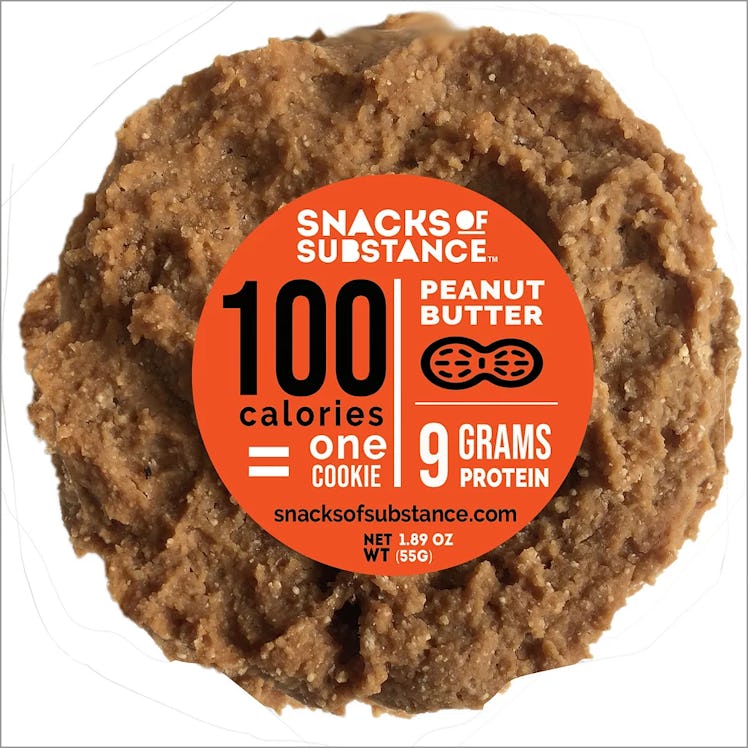 "100 calories = one cookie."