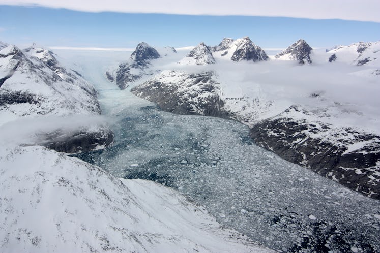 Ice and snow on Greenland