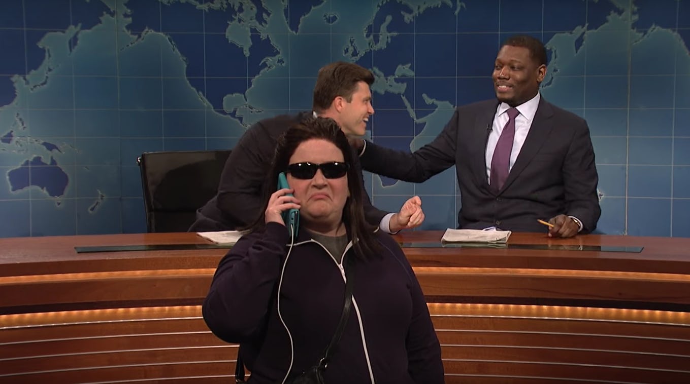SNL Takes on "BBQ Becky" Meme With Aidy Bryant as the "Woman on the Phone"