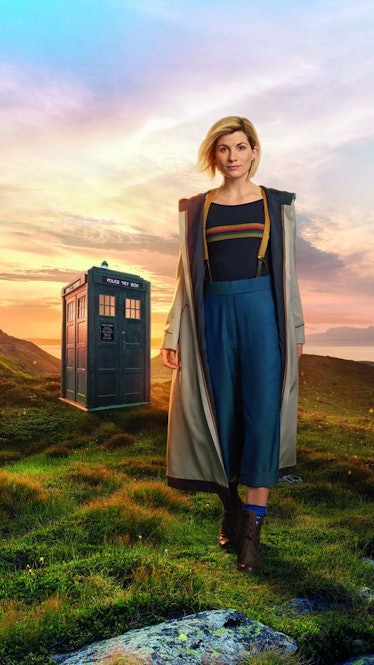 New outfit means new TARDIS this time around.