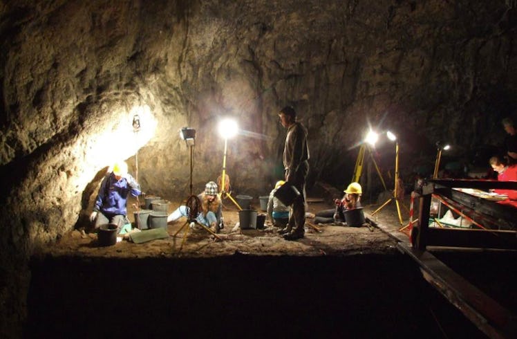 Neanderthal cave, Poland