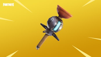 The new "Clinger" weapon in "Fortnite."