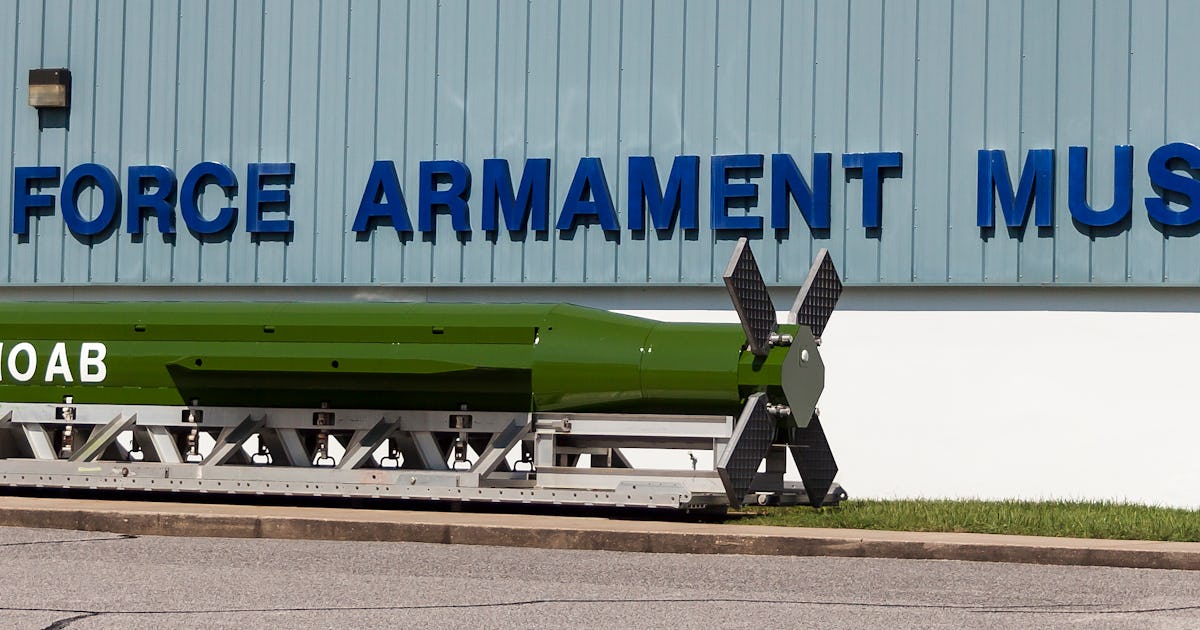 What Is Moab The Mother Of All Bombs What Is Moab The Mother Of All Bombs