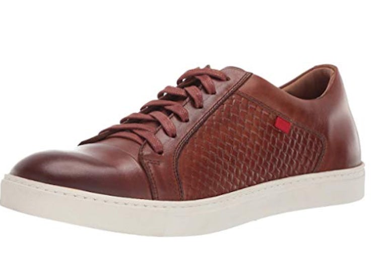 Marc Joseph New York Mens Genuine Leather Waverly Street Criss Cross Sneaker
