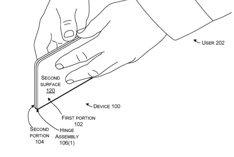 The device when folded.