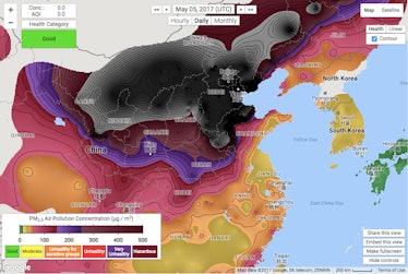 china air quality map beijing