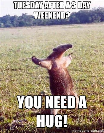 Coming Back To Work After A Three Day Weekend Everything Hurts And
