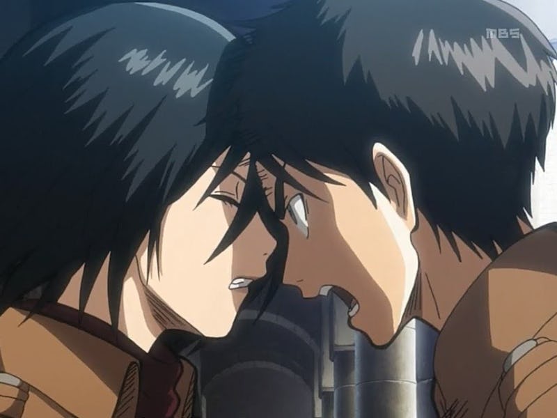 eren mikasa kiss