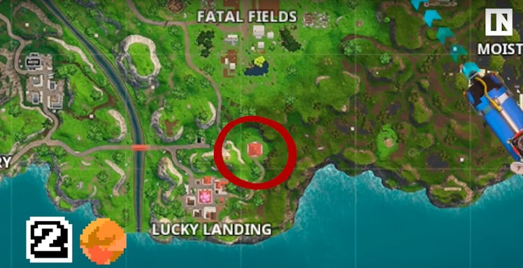 The Big Red Spot is a temple just outside of Lucky Landing.