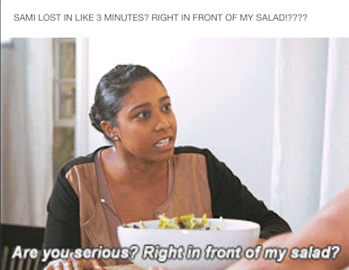 "Right in Front of my Salad" Joins The Funniest SFW Porn Meme Rankings