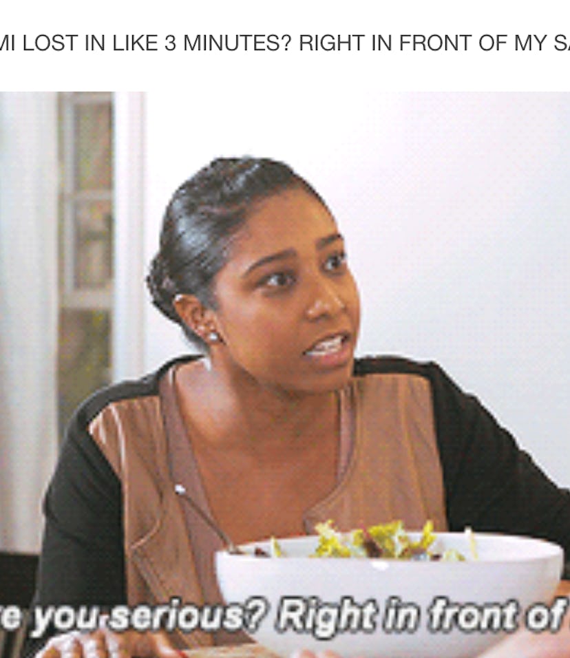 "Right in Front of my Salad" Joins The Funniest SFW Porn Meme Rankings