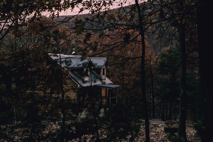 A house in the middle of a forest in West Virginia