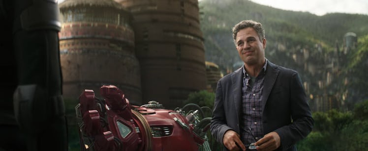 In the 'Infinity War' trailer, it was Banner working on the Hulkbuster armor.