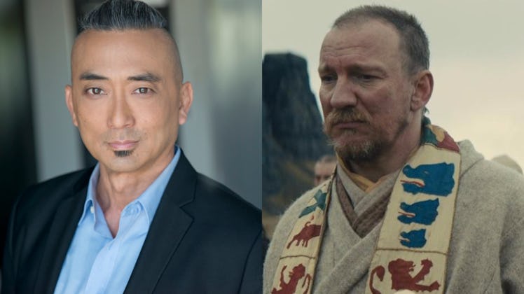 Paul Nakauchi plays Watari in Netflix's 'Death Note' (2017), and David Thewlis plays King Duncan in ...