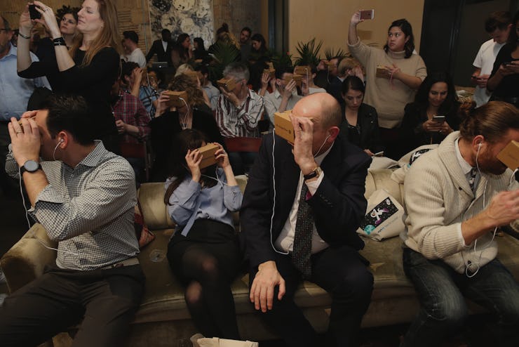 People using VR devices