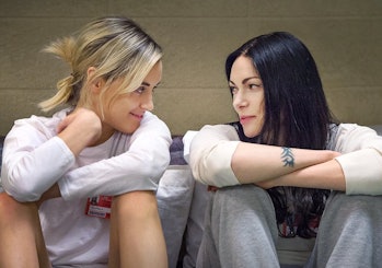 Taylor Schilling and Laura Prepon in 'Orange Is The New Black'