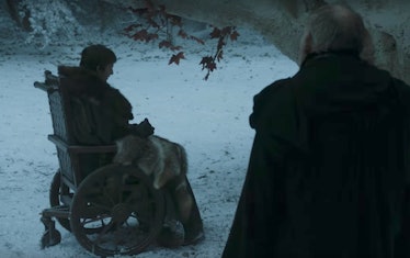 Bran wargs into a bunch of ravens to spy on the Night King.
