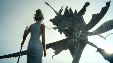 Fight scene in "Final Fantasy XV" 