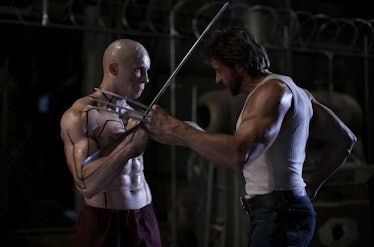 Ryan Reynolds, Hugh Jackman as Deadpool and Wolverine in 20th Century Fox X-Men Origins: Wolverine
