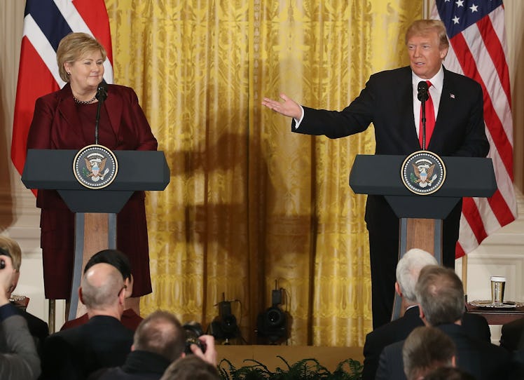 Donald Trump Erna Solberg