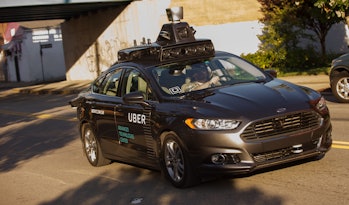 A self-driving Uber in Pittsburgh in September.