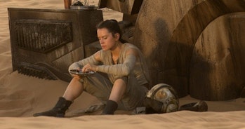 Rey on Jakku in 'The Force Awakens.'