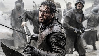 Jon Snow in the epic Battle of the Bastards from Season 6.