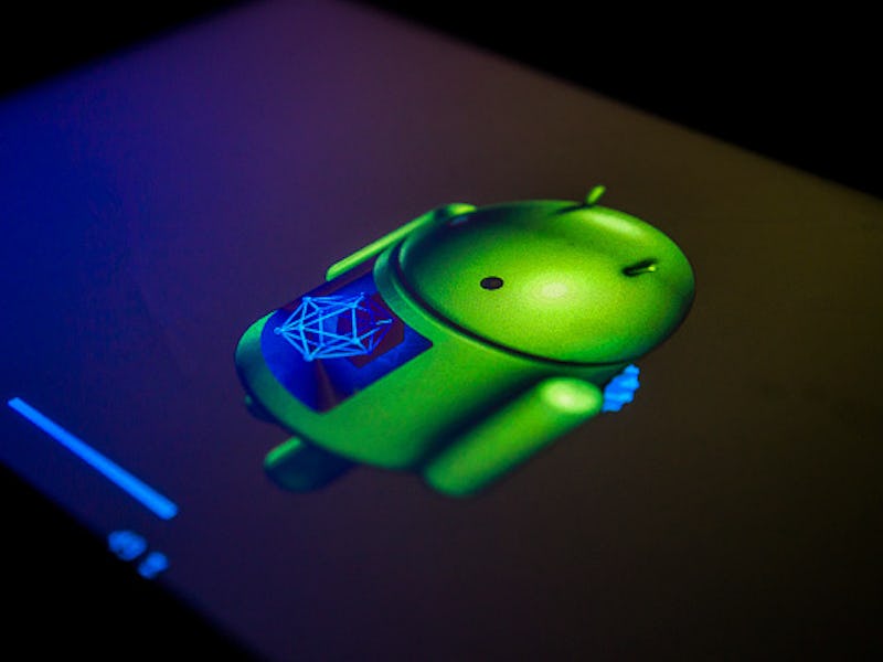 The green Android robot