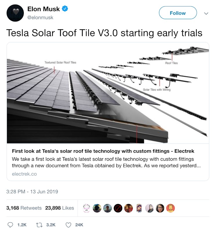 Musk confirming the Electrek story.