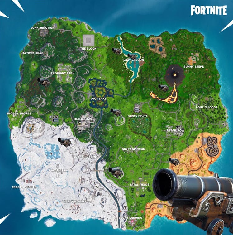 Fortnite Pirate Cannon Locations