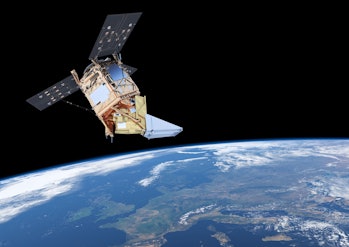 satellite above earth