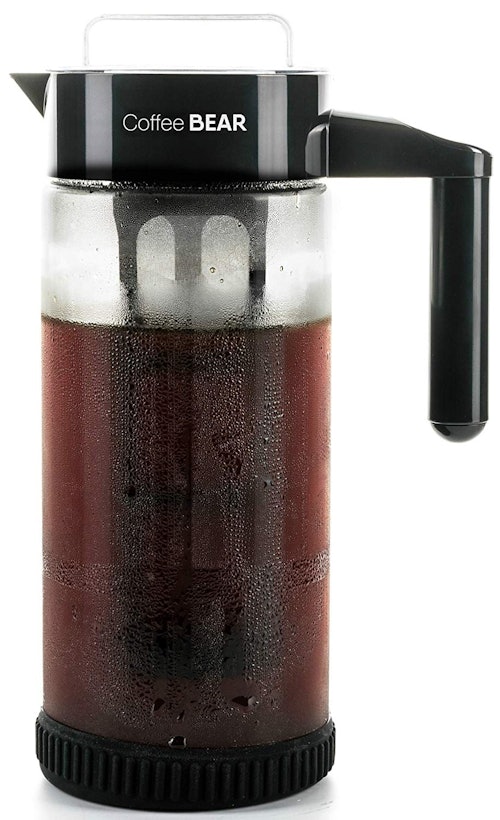 ICED COFFEE MAKER Cold Brew Mason Jar Flip Cap Lid 2 Quart COUNTY LINE  KITCHEN