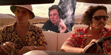A hasty 'shop into the backseat of the car in 'Fear and Loathing'