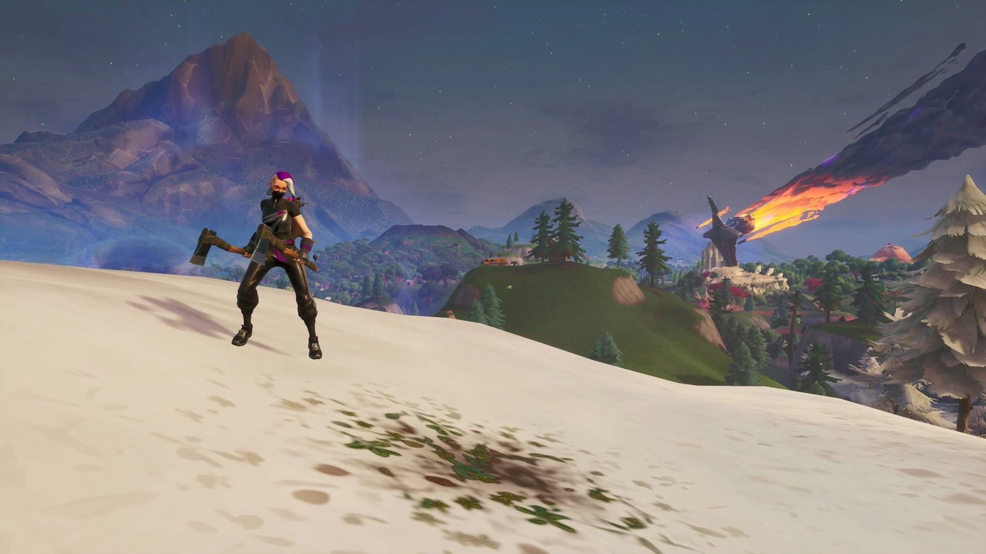 Fortnite Where To Search Between A Film Camera Stone Head And Big Rig