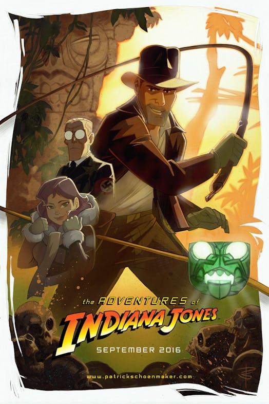 Patrick Schoenmaker's teaser poster for 'The Adventures of Indiana Jones'
