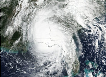 Hurricane Michael after it made landfall in the Florida panhandle.