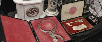 Nazi artifacts head measuring device Argentina 