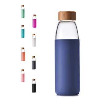 Veegoal Glass Water Bottle
