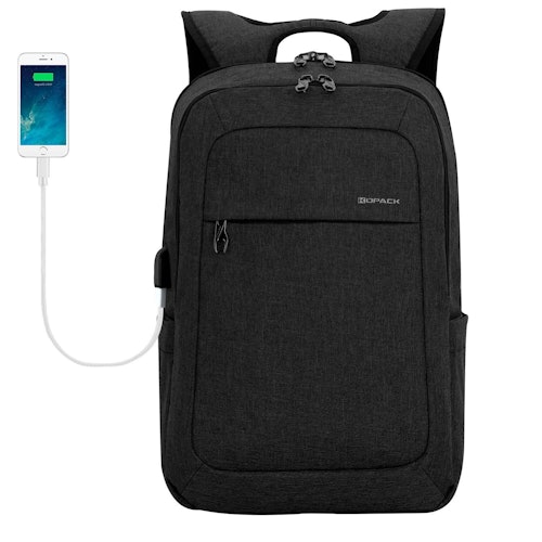 Kopack Lightweight Laptop Backpack USB Port Water Resistant