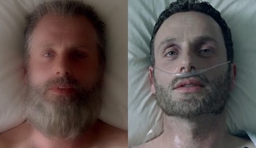 Old Man Rick's awakening looks a lot like his awakening from his coma all that time ago.