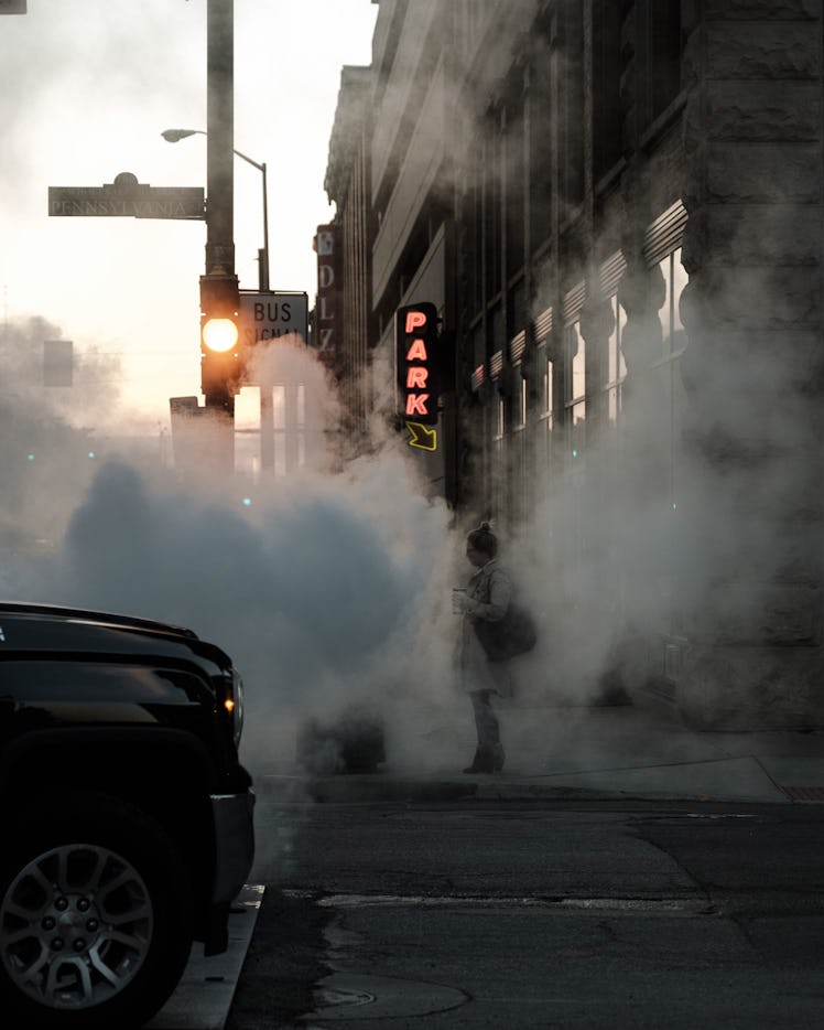 pollution on the street