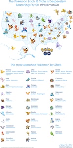 Rarest Pokemon by State: Google Search Shows Hardest to Find - Thrillist