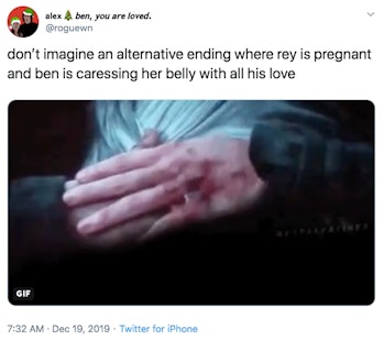 Rey pregnant The Rise of Skywalker